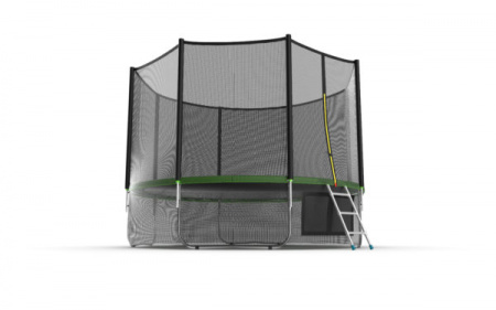 Батут с внешней сеткой Evo Jump External 12ft (Green) + нижняя сеть
