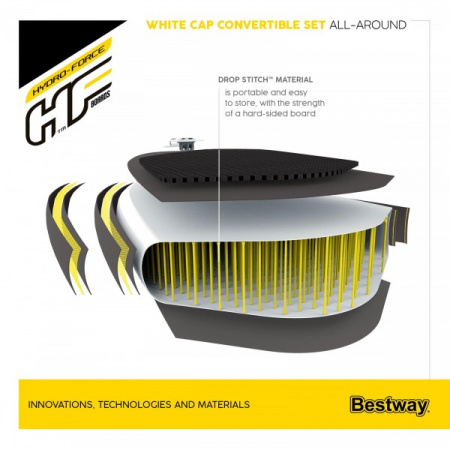 Sup-доска Bestway 65341 BW "White Cap"