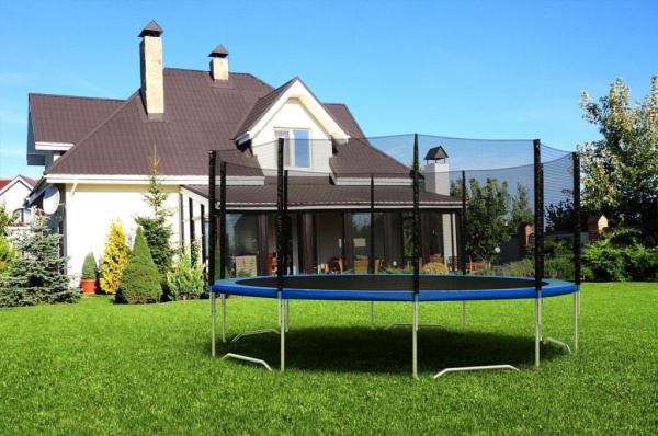 Батут Diamond fitness external 16 FT (488 см) с защитной сеткой и лестницей