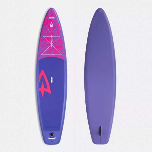 SUP доска надувная Aqua Arrow 11.4 ART Purple Leaf