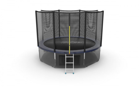 Батут с внешней сеткой Evo Jump External 12ft (Blue) + нижняя сеть