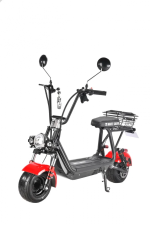 Электроскутер CityCoco White Siberia MINI R 1200W Красный