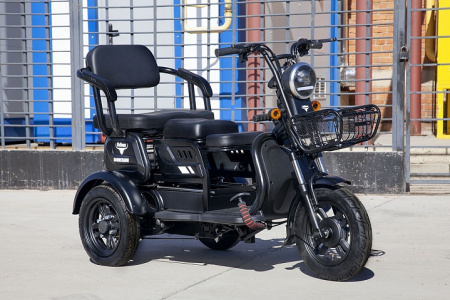 Электротрицикл Rutrike Бумеранг Черный