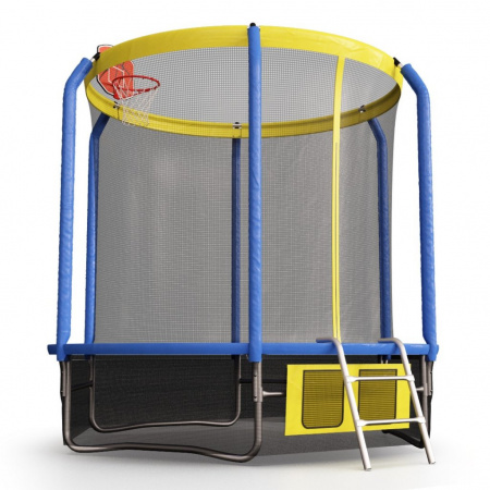 Батут Perfexo, 10FT, 305 см с сеткой, лестницей, баскетбольным кольцом и сумкой для обуви