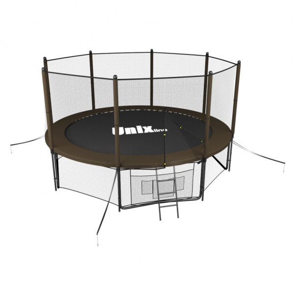 Батут Unix line 12 ft Black&Brown (outside)