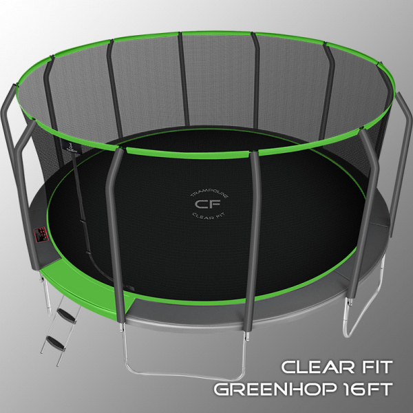 Батут Clear Fit GreenHop 16Ft